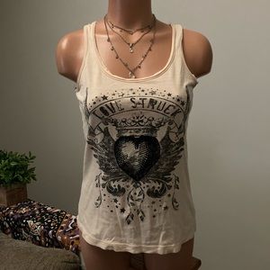 Threads “Love Struck” Junior Small tank top velvet heart